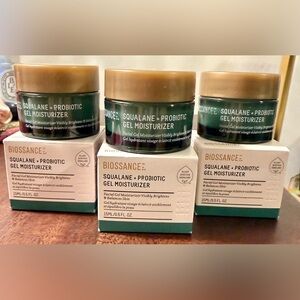 Biossance Squalane + Probiotic Gel Moisturizer - set of 3-15ml each.